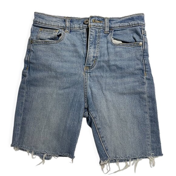 Art Class Girls Denim Shorts Size 10 Light Wash Frayed Hem Casual Summer Wear - Picture 1 of 9